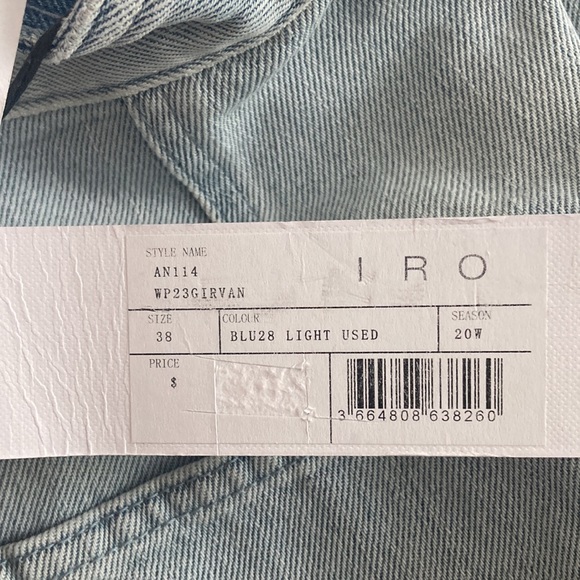 IRO Girvani jean NWTs- 38, light blue - Picture 4 of 5